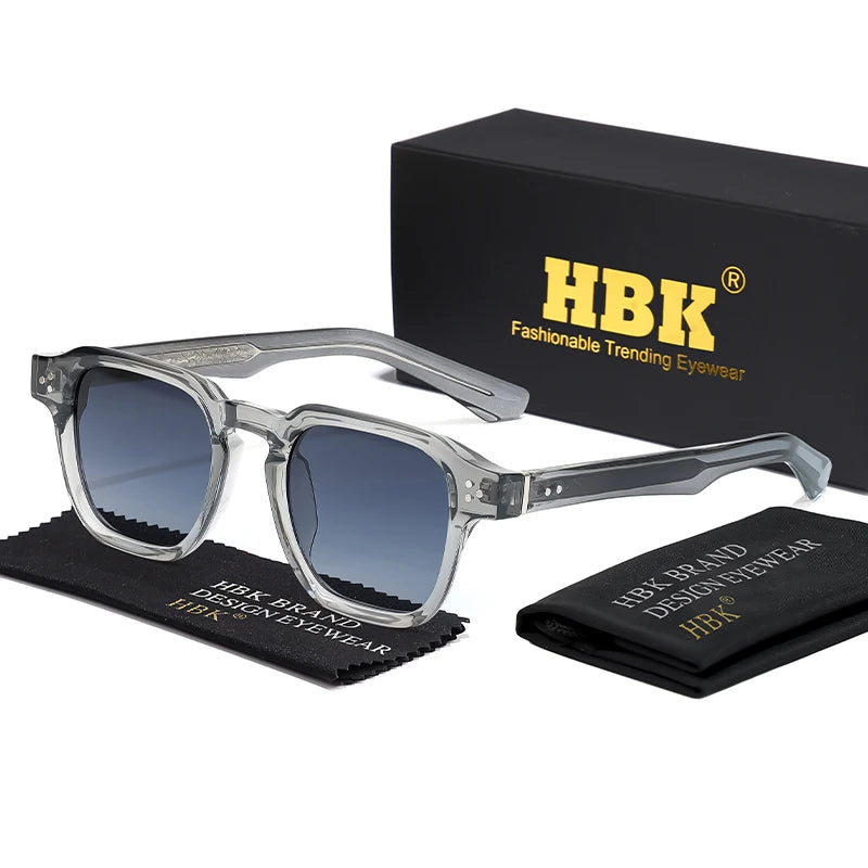 HBK Occhiali Da Sole Uomo Vintage Square Gradient UV400 Sport Outdoor Festa Vacanze Viaggi Guida