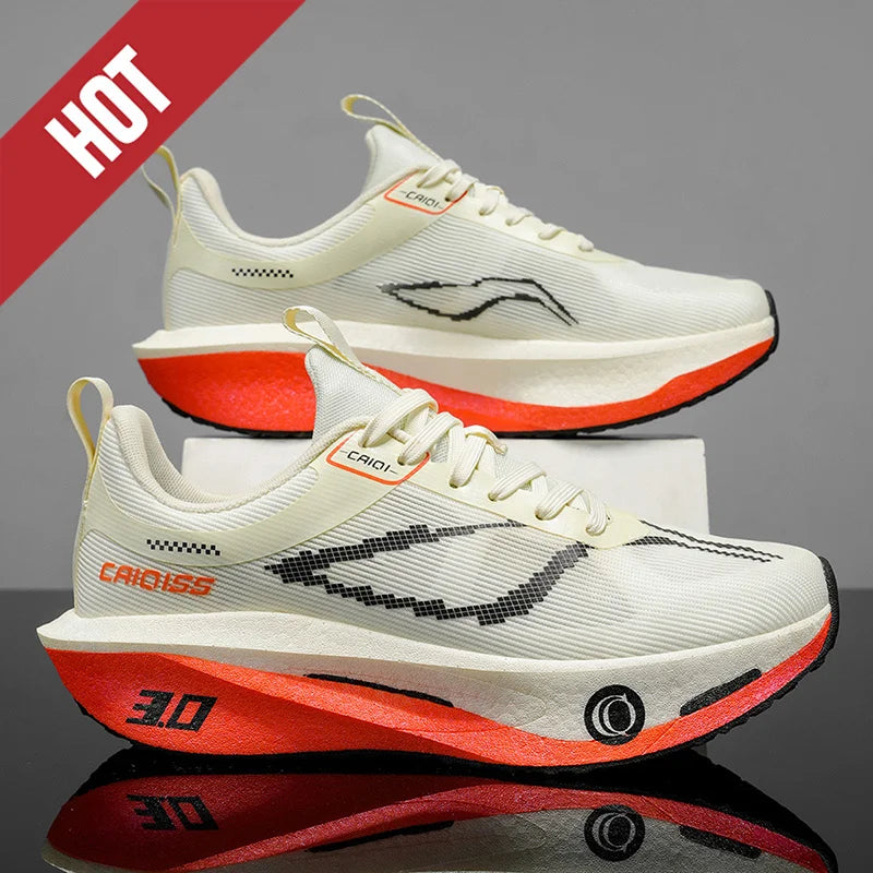 Scarpe Da Corsa Con Piastra In Carbonio Per Maratona Traspiranti Leggere Per Uomo E Donna Comode E Antiscivolo