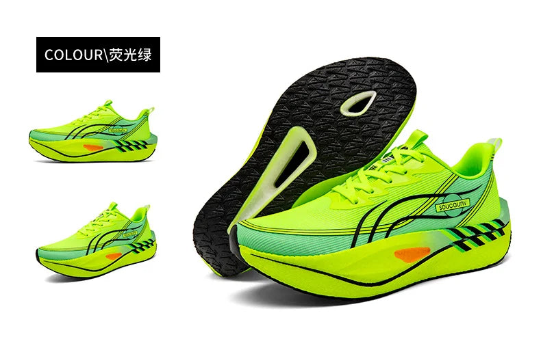 Scarpe Da Corsa Carbon Board Marathon Uomo Donna Traspiranti Leggere Antiscivolo Scarpe Da Ginnastica Atletiche