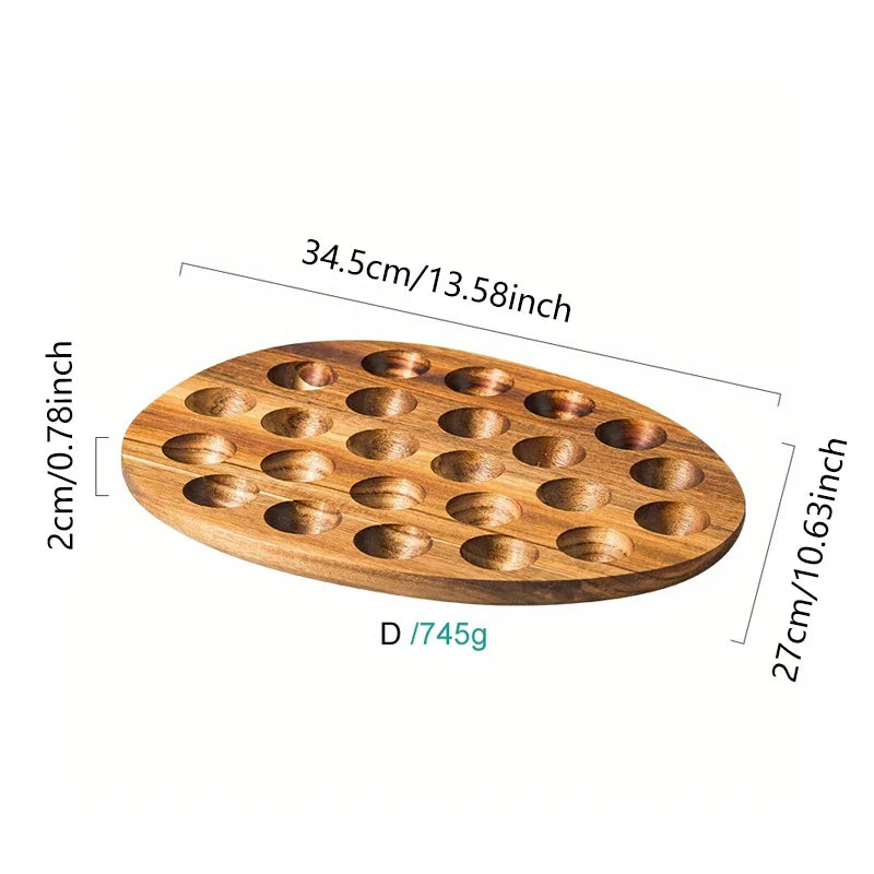 KEMORELA Scatola Portauova In Legno Multiscomparto Per Uova Fresche Perfetta Per Cucinare Al Forno