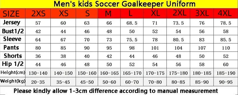 Maglie Da Portiere Da Calcio Per Bambini Adulti Personalizzate Tuta Portiere A Maniche Lunghe Uniforme Da Calcio