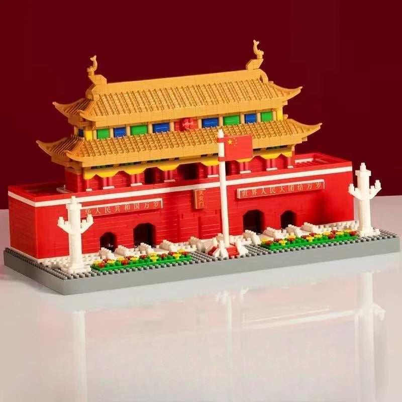 Giocattoli Educativi Blocco Di Costruzione In Stile Cinese Antico Edificio Street View Compatibile Con Lego