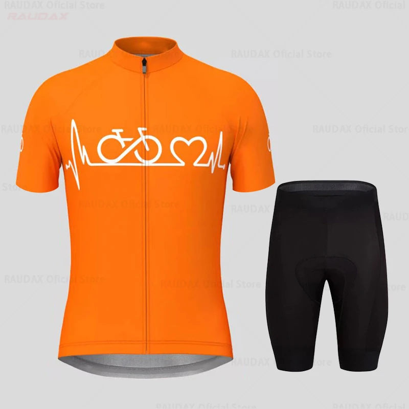 Abbigliamento Da Ciclismo Estivo Per Uomo Kit MTB Maglia Da Ciclismo A Maniche Corte Traspirante Per Bici Da Strada