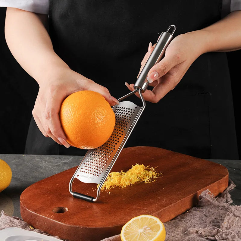 Manico Per Tubo In Acciaio Inossidabile 304 Grattugia Formaggio Limone Da Cucina Gadget