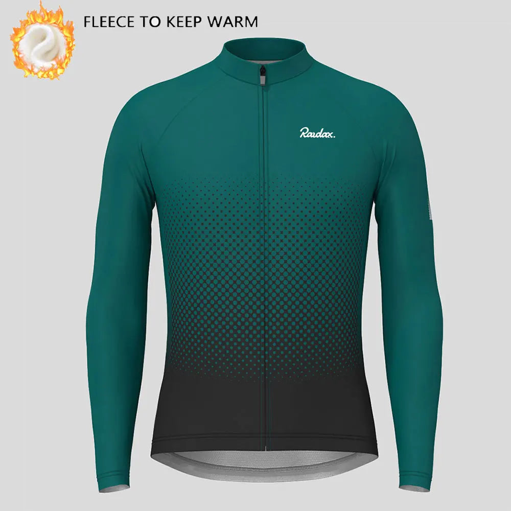 Raudax Abbigliamento Ciclismo Invernale Pile Termico Maglie Da Ciclismo A Maniche Lunghe Calde Giacche Da Bicicletta MTB