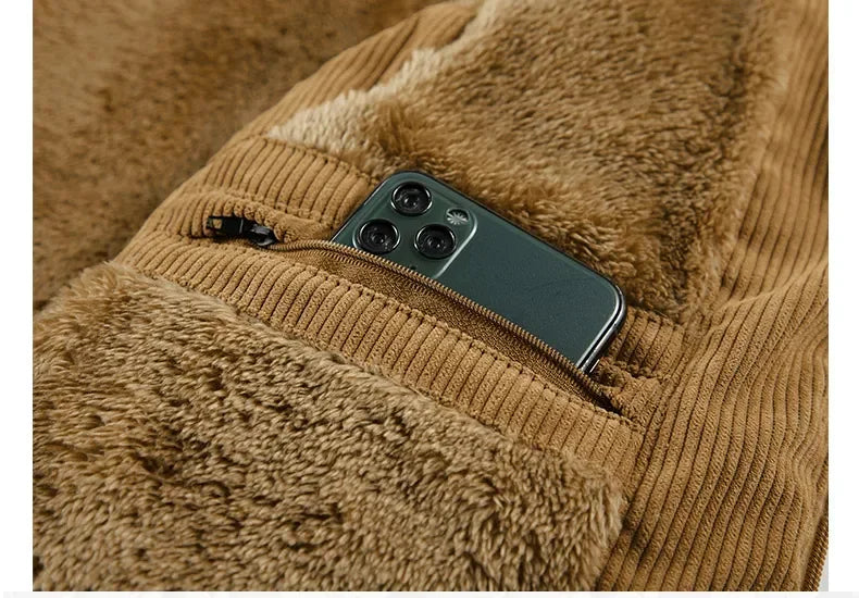 Gilet Pile Da Uomo Inverno Caldo Senza Maniche Con Colletto Quadrato Stile Esercito Abbigliamento