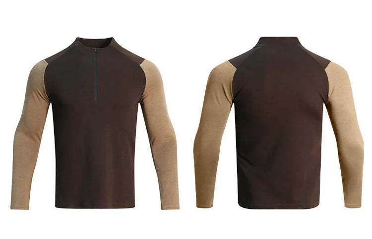 T-shirt sportiva da corsa a compressione da uomo Felpa sportiva attillata a maniche lunghe da allenamento da jogging Abbigliamento esterno Top fitness F4S2