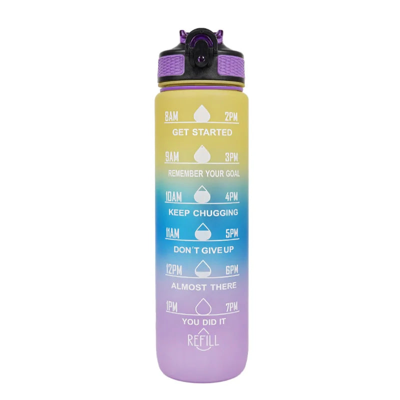 Borraccia In Plastica Da 900 A 1000 Ml Con Cannuccia Antiperdite Per Viaggi E Ciclismo SIMBUID