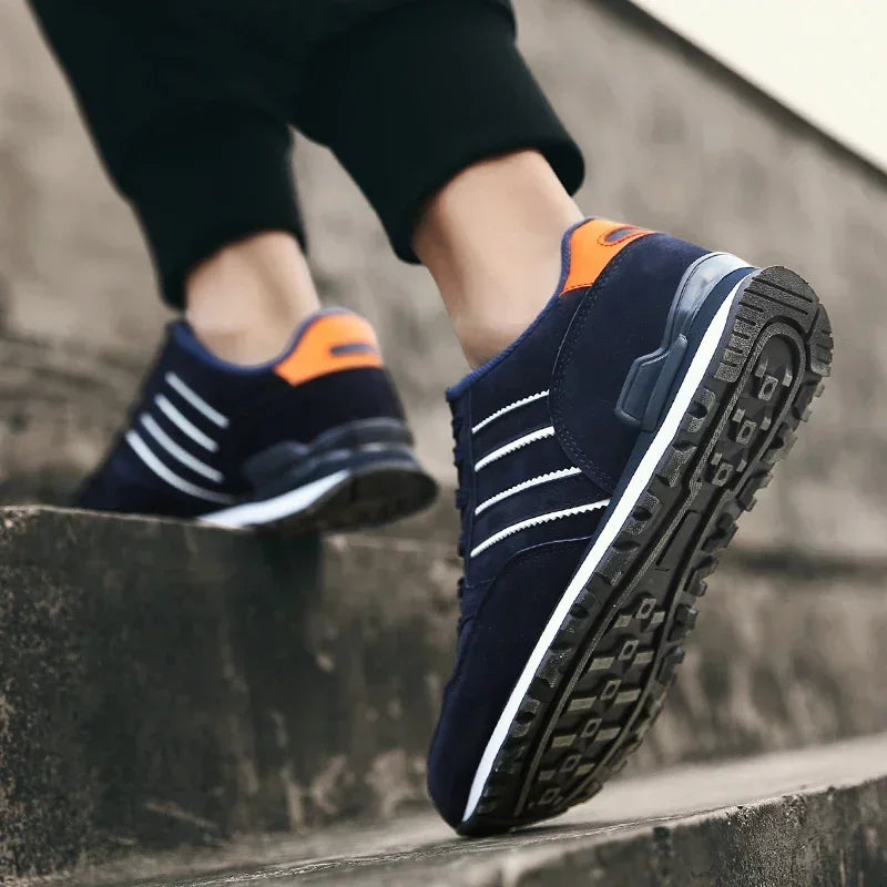 Scarpe Da Ginnastica Da Uomo In Pelle Di Alta Qualità Traspiranti Scarpe Casual Piatte 2022 Nuove