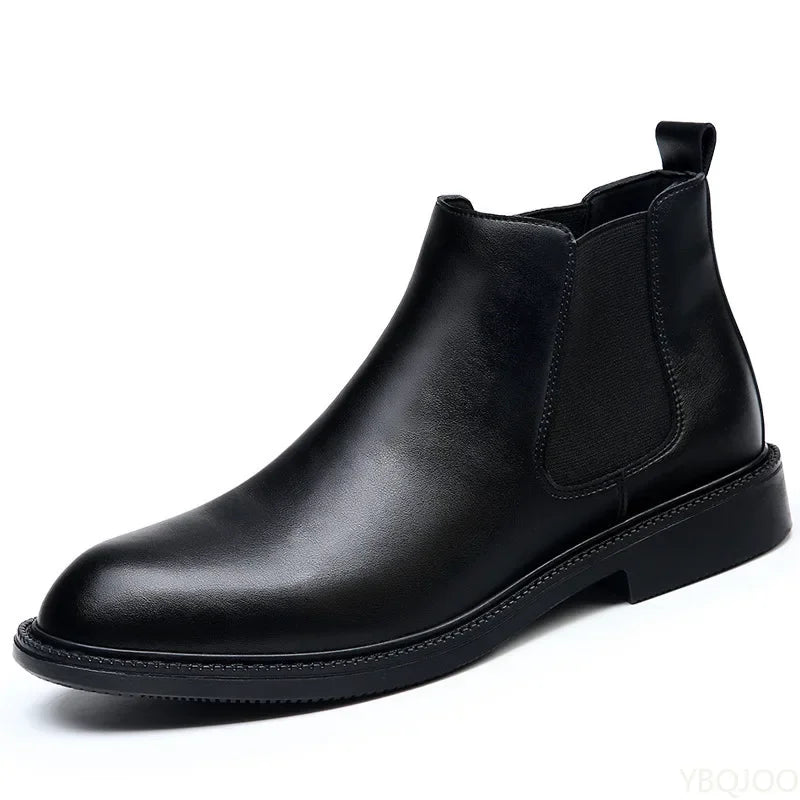 Stivaletti Chelsea In Pelle Da Uomo Di Lusso Fatti A Mano Slip On Per Abito Formale E Casual