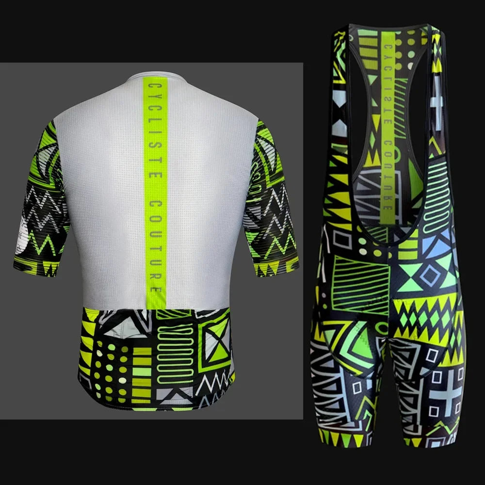 Maglia Da Ciclismo Professionale Da Uomo Manica Corta Set Uniforme Estiva Per Bici Da Strada Con Protezione UV