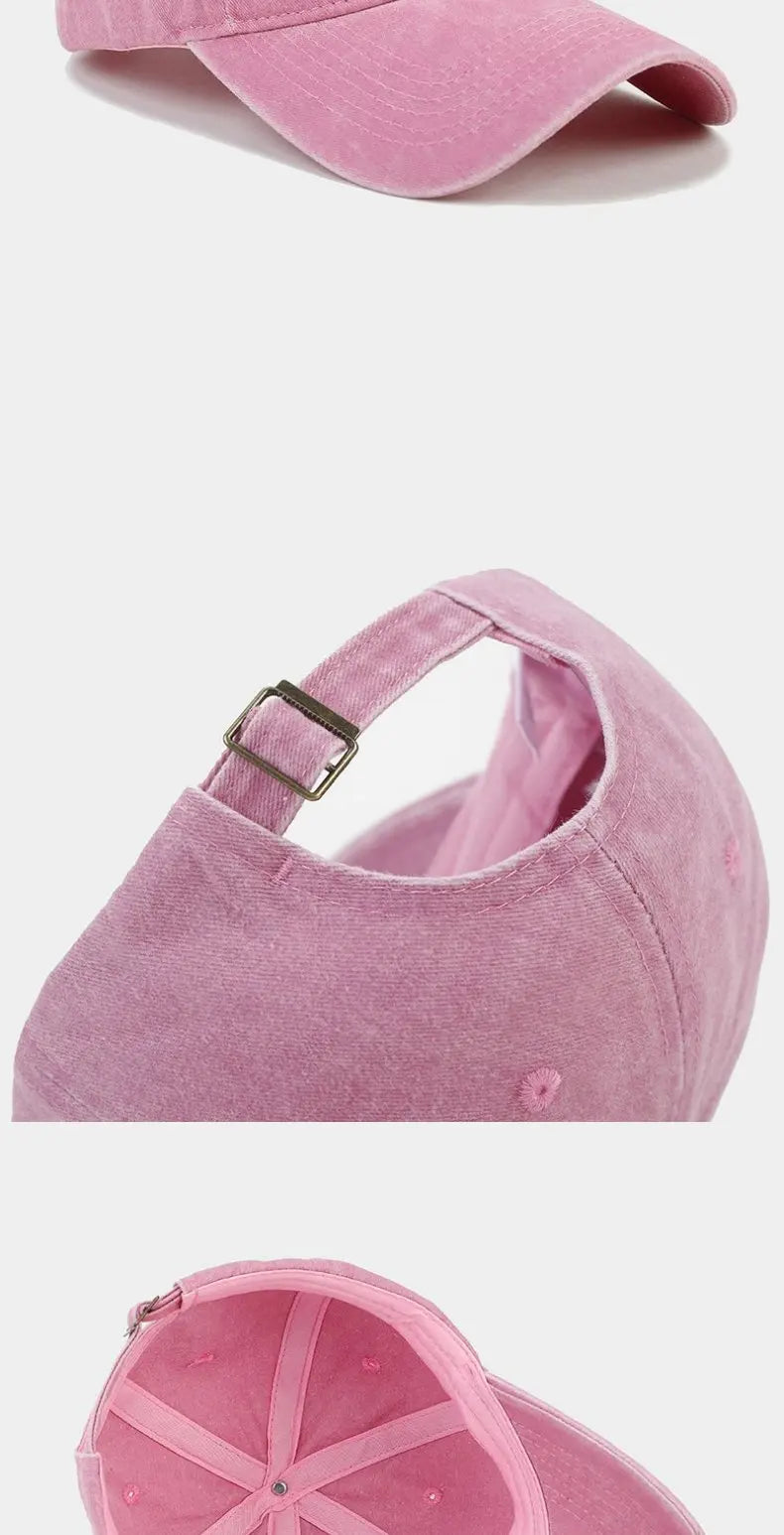Cappello Da Baseball In Cotone Lavato Unisex Ricamato Con Amore Retro Protezione Solare Per Donna E Uomo