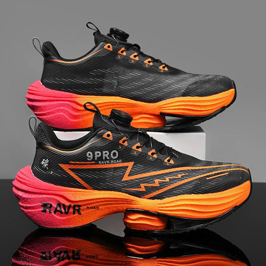 Letcomfit Scarpe Da Corsa Uomo 2025 Ammortizzazione Piastra Carbonio Scarpe Da Ginnastica Maratona Leggere Antiscivolo