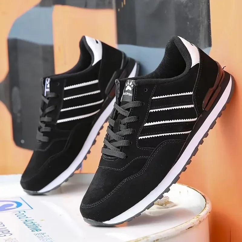 Scarpe Da Ginnastica Da Uomo In Pelle Di Alta Qualità Traspiranti Scarpe Casual Piatte 2022 Nuove