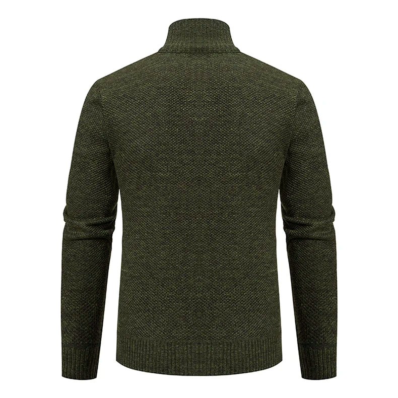 Cappotto Sportivo Casual Da Uomo In Jersey Autunno Inverno Con Colletto Alla Coreana E Cerniera Frontale In Pile