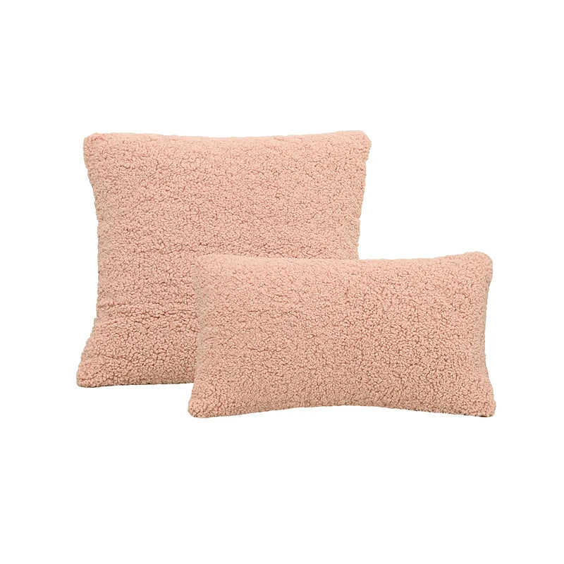 Fodera Per Cuscino Teddy In Lana Finta Di Agnello Tinta Unita Spessa Morbida 1 Pezzo Per Divano Decorativo