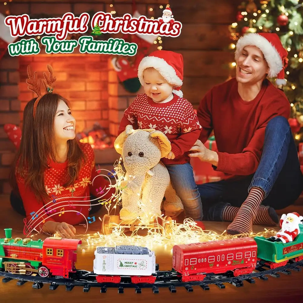 VATOS Set Di Treni Natalizi Sospesi Luminosi E Sonori Per Albero Di Natale Regalo Per Bambini Decorazione