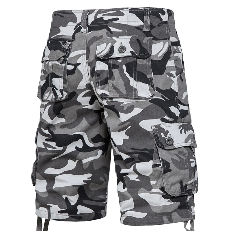 Pantaloncini Mimetici Da Uomo Traspiranti In Cotone Con Tasche Laterali Per Sport All Aperto Pantaloni Corti Estivi