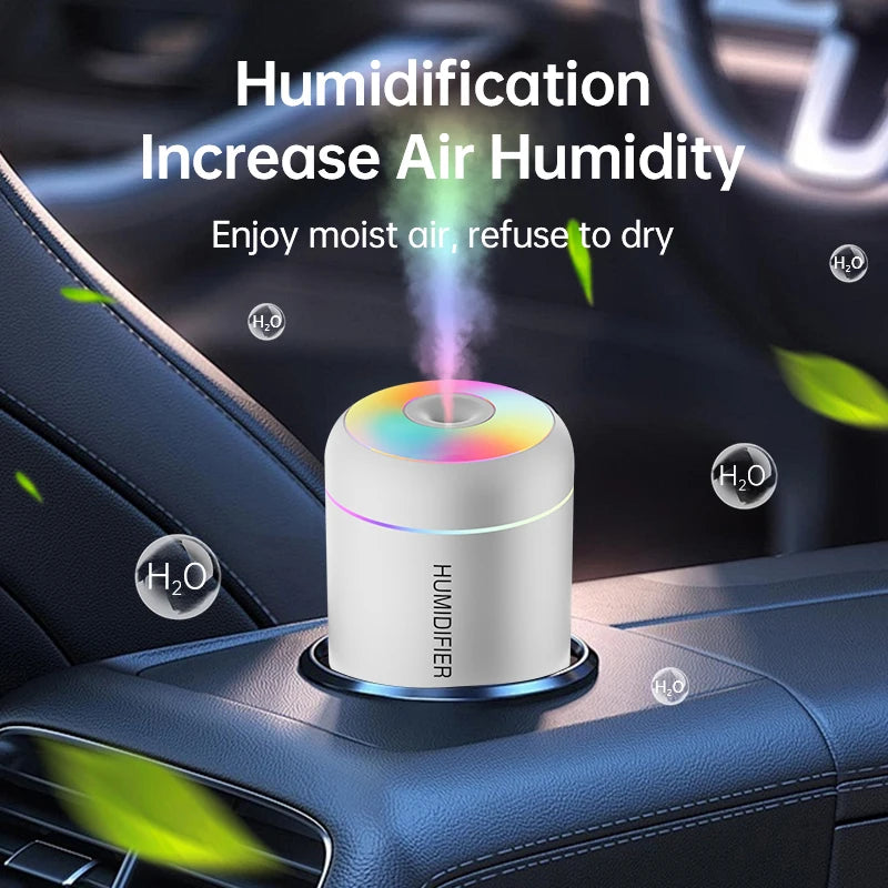 Mini Umidificatore USB 180ML Diffusore Aromaterapia Olio Essenziale Luci Purificatore Aroma Per Auto Casa Camera Da Letto