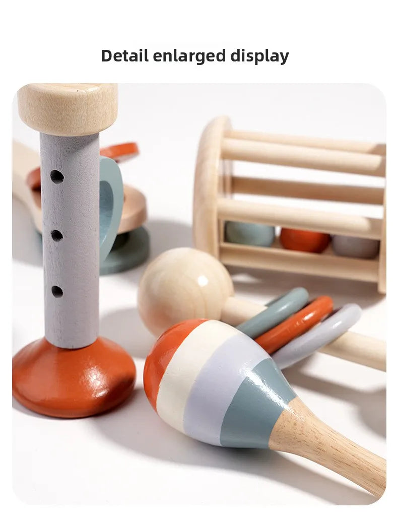 Set Strumenti Musicali In Legno Per Bambini 2-4 Montessori
