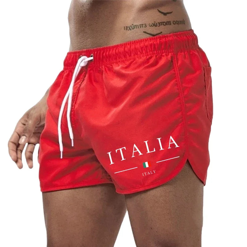 Pantaloncini Da Spiaggia Estivi Da Uomo Stampati Ad Asciugatura Rapida Per Surf Nuoto Jogging E Sport All'Aperto
