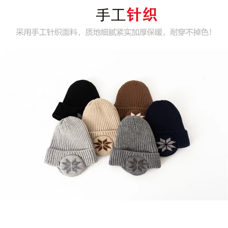 Set Cappello E Sciarpa Per Bambini 3 12 Anni Due Pezzi Inverno Autunno Antivento Con Protezione Orecchie Stile Lei Feng