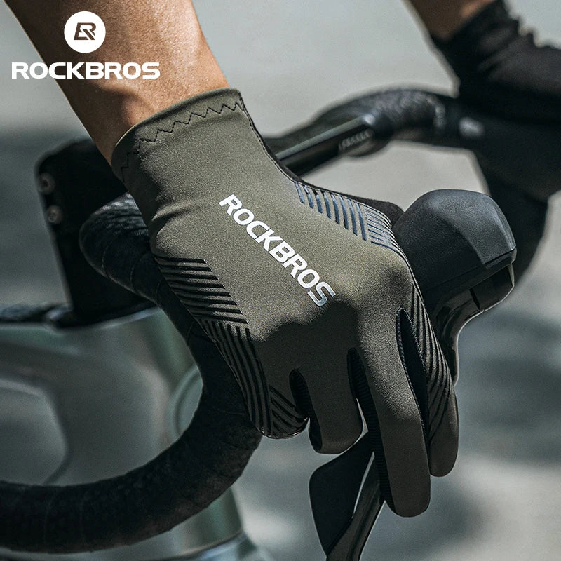 Guanti da Ciclismo RockBros Estivi Traspiranti Antiscivolo Touchscreen per MTB Bici da Strada Corsa Fitness Palestra