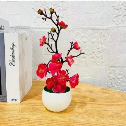 Piante Artificiali Bonsai Piccolo Albero In Vaso Simulazione Decorazione Casa Tavolo Fiori Finti Giardino Hotel