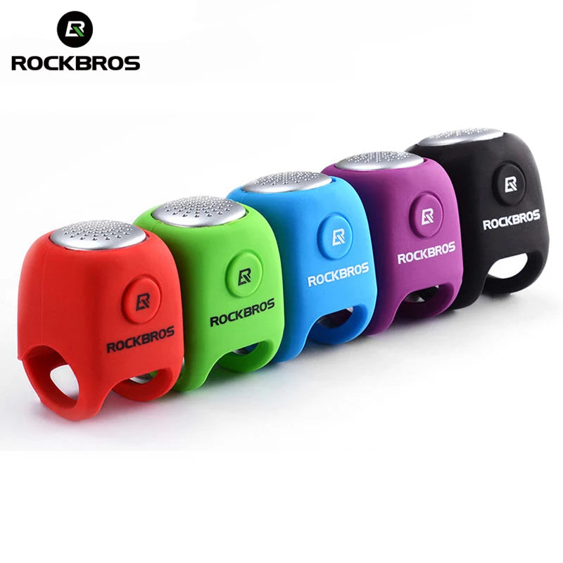 RockBros Campanello Per Ciclismo Elettrico 90 dB Campana MTB Manubrio Gel Di Silice Anello A Conchiglia Bicicletta