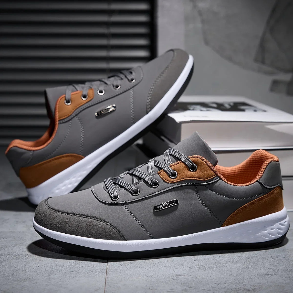 Scarpe Da Uomo Impermeabili Primavera Autunno Sneakers Da Passeggio In Pelle Antiscivolo Per Tempo Libero
