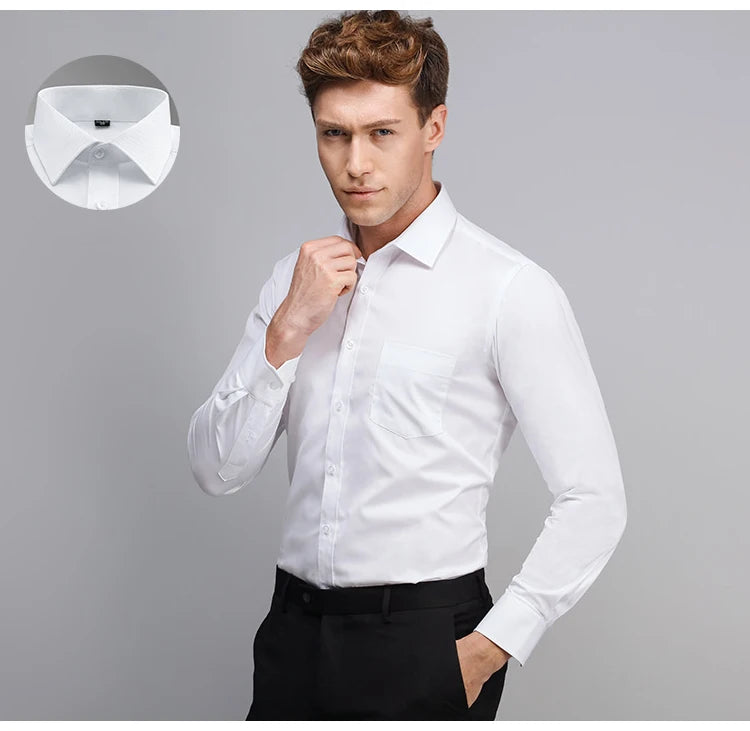 Camicie Da Uomo Eleganti Payel Semi Formale A Maniche Lunghe Con Abbottonatura E Cuciture A Contrasto