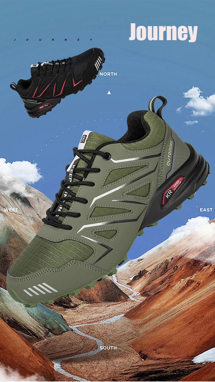 Scarpe Da Trekking Da Uomo Impermeabili Antiscivolo Per Tutti I Terreni Campeggio Allenamento Ciclismo