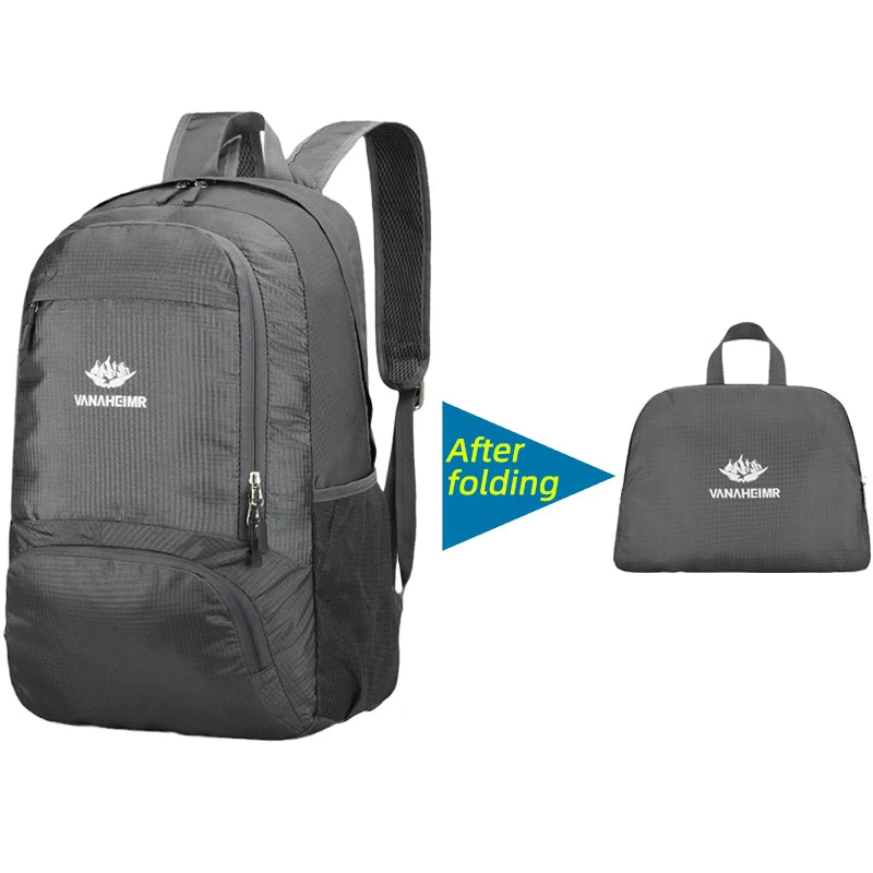 Zaino Pieghevole Da 23 Litri Ultraleggero Esterno Zaino Da Trekking Daypack Capienza Elevata Tessuto Idrorepellente
