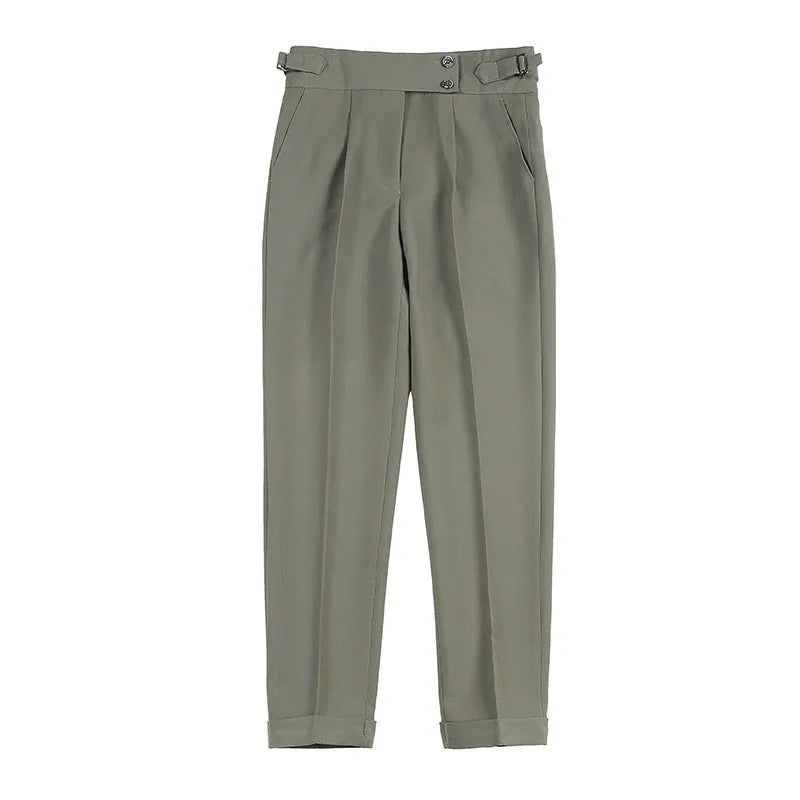 Pantaloni Eleganti Slim Fit Napoli Da Uomo Leggeri Casual Italia Retro Premium Lusso Per Il Tempo Libero Primavera 2026
