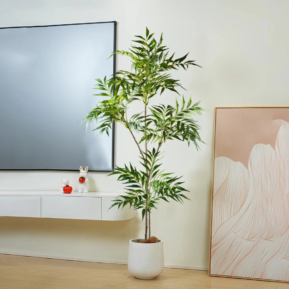 Albero Artificiale Palma Real Touch Grande Regolabile 140 Cm Per Casa Ufficio Decorazione Tropicale Elegante