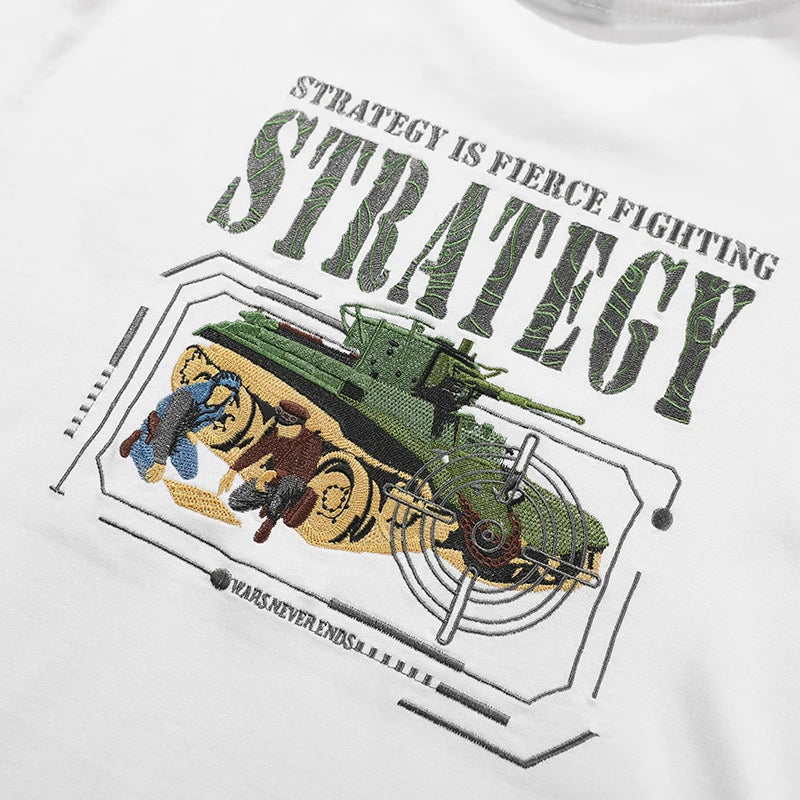 T Shirt Da Uomo Maniche Corte Con Ricamo 3D Estiva Traspirante Cotone Puro Di Alta Qualità