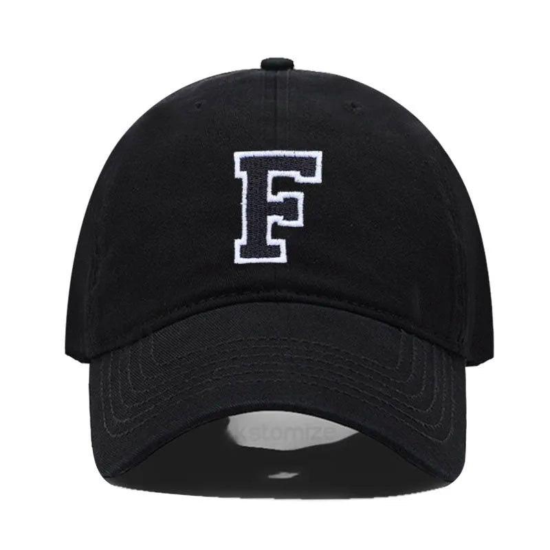 Berretto Da Baseball Unisex Ricamato Lettera AZ Cotone Morbido Alta Qualità Protezione Solare Snapback