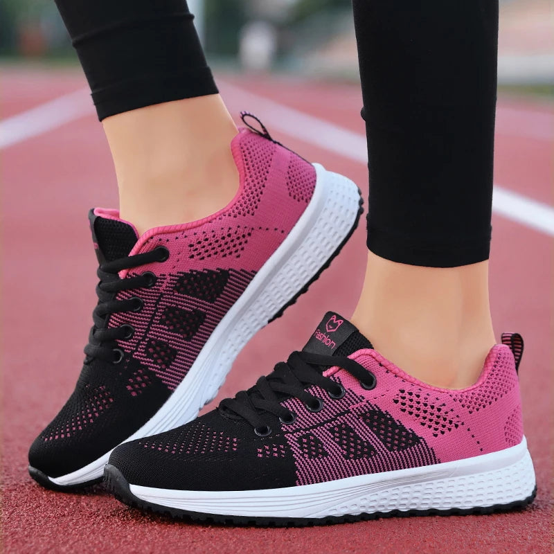 Scarpe sportive da donna Sneakers con plateau alla moda Scarpe basse da donna primavera estate Scarpe da corsa per donna Scarpe casual Mesh Jogging Tennis