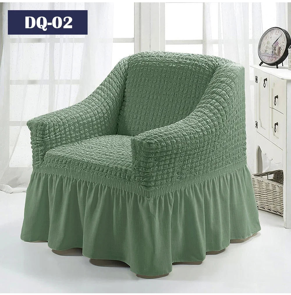 Fodere Per Divani Elastiche Universali Da 90-360 Cm Antiscivolo Copridivano Completo Per 1 2 3 4 Posti In Tessuto Estivo