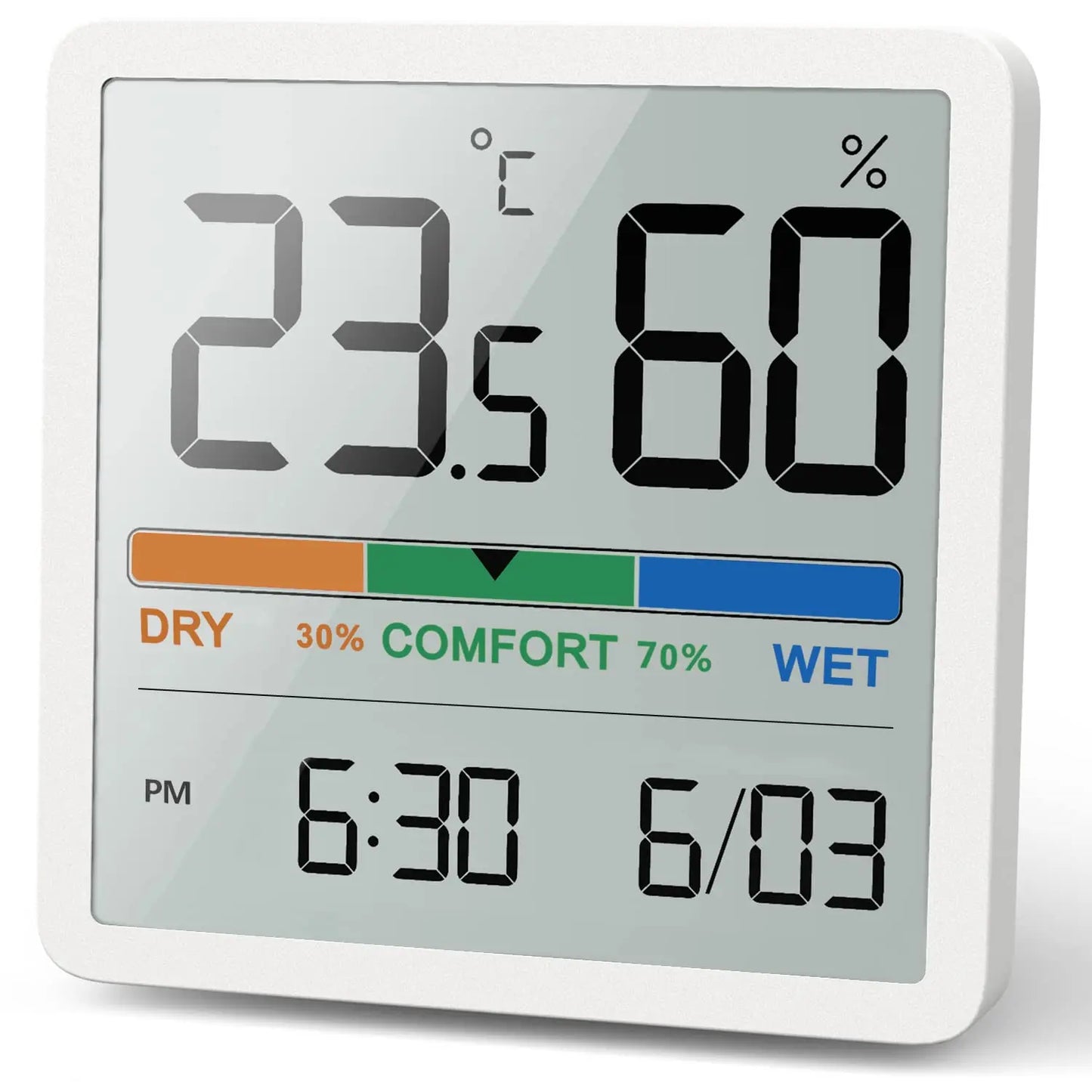 Noklead Misuratore Umidità Temperatura Interna Termometro Digitale LCD Igrometro Stazione Meteo Monitor Intelligente