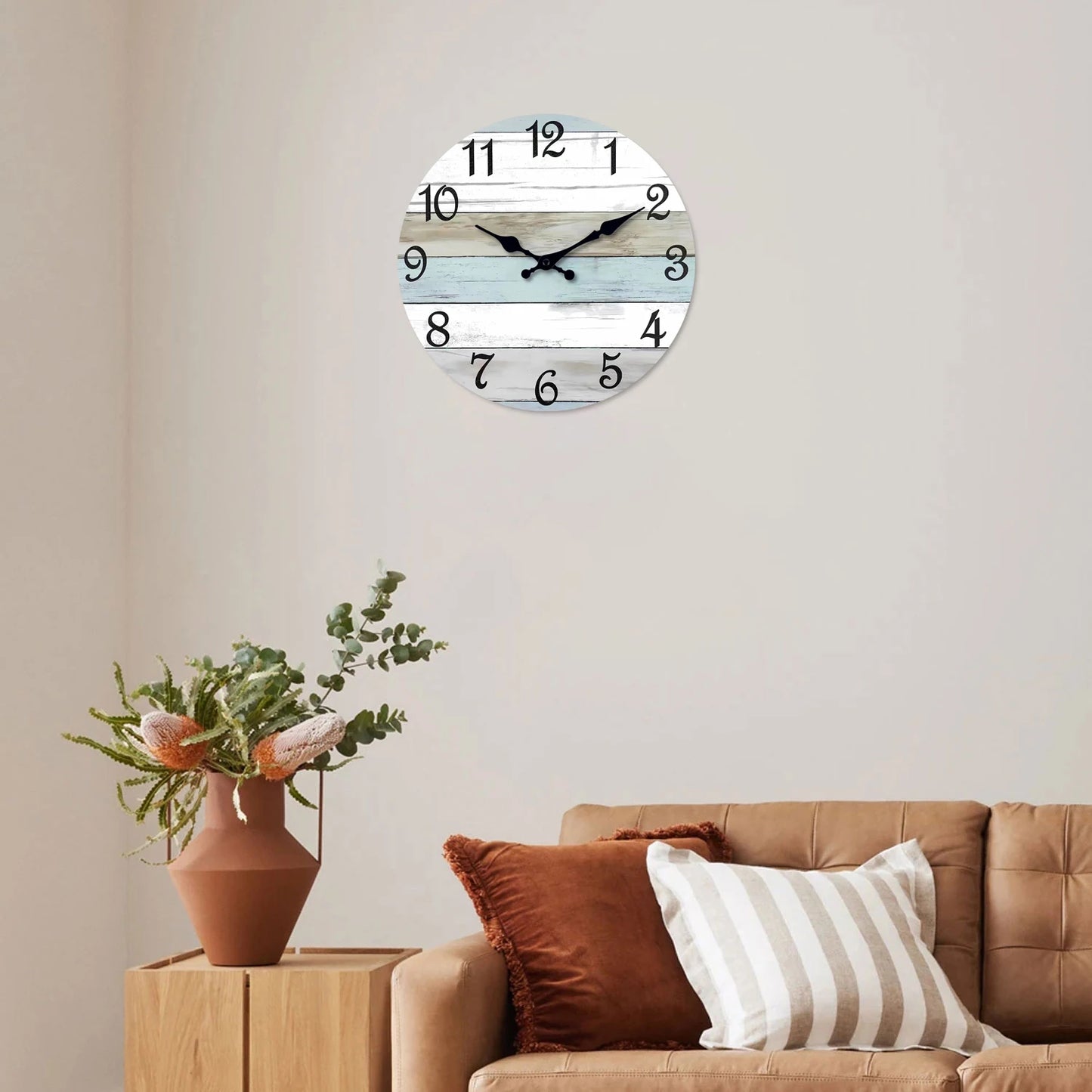 Orologio Da Parete Silenzioso In Legno 10 14 Pollici Motivo Naturale Per Soggiorno Letto Cucina Ufficio Regalo Ideale