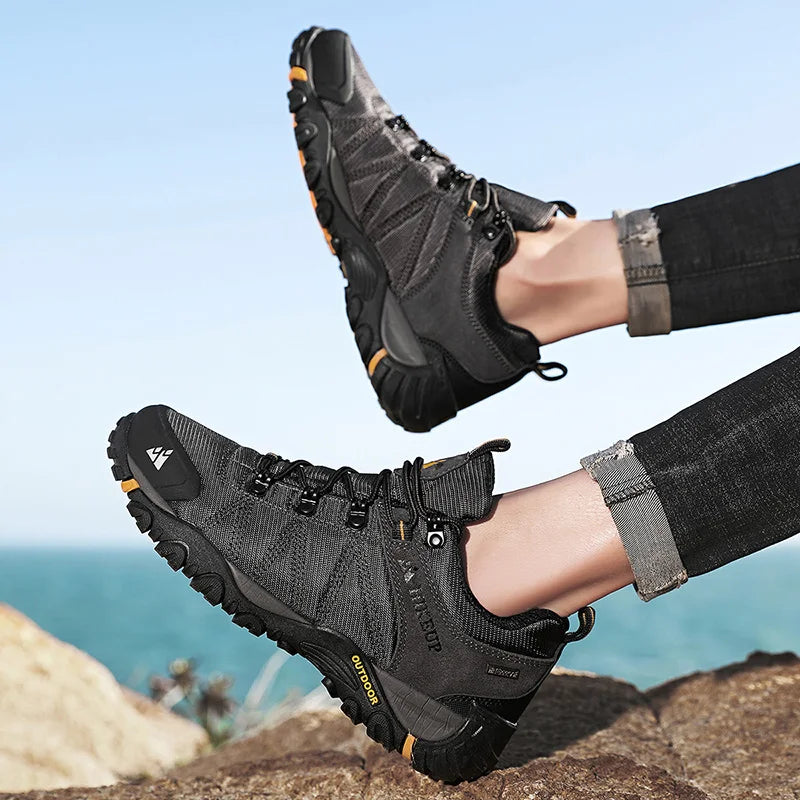 Scarpe Trekking Uomo Antiscivolo Traspiranti Esterno Resistente Agli Spruzzi Arrampicata Sneaker Montagna Turismo