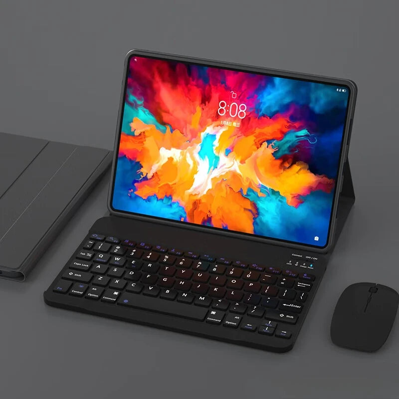 Custodia per Lenovo Idea Tab Pro 12.7 Pollici 2025 TB373FU con Tastiera Staccabile Retroilluminata in Pelle