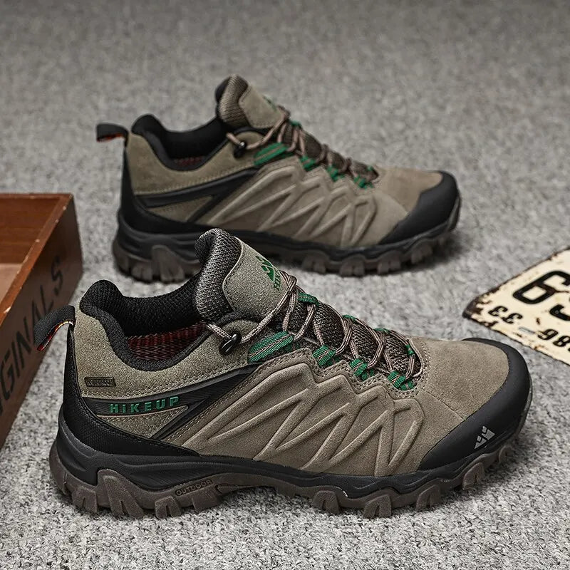 Scarpe Da Trekking In Pelle Di Alta Qualità Per Uomo Con Lacci Durevoli Per Attività All'Aperto