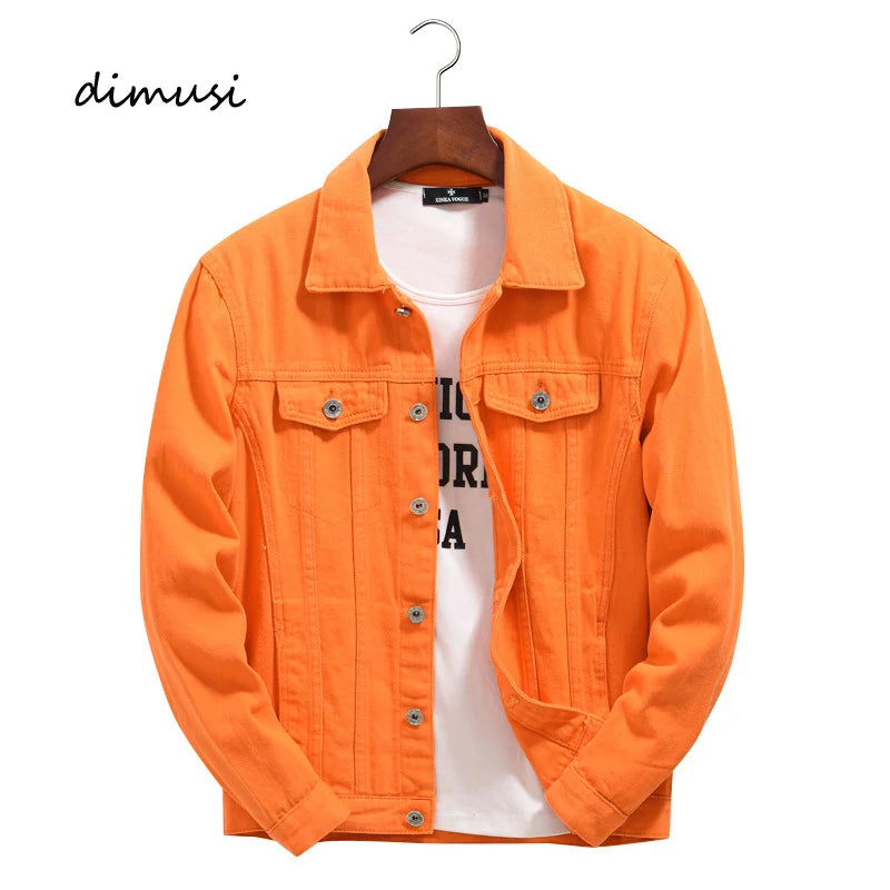 Giacche Di Jeans Da Uomo Primavera Autunno Casual Outdoor Cotone Punk Biker Hip Hop High Streetwear