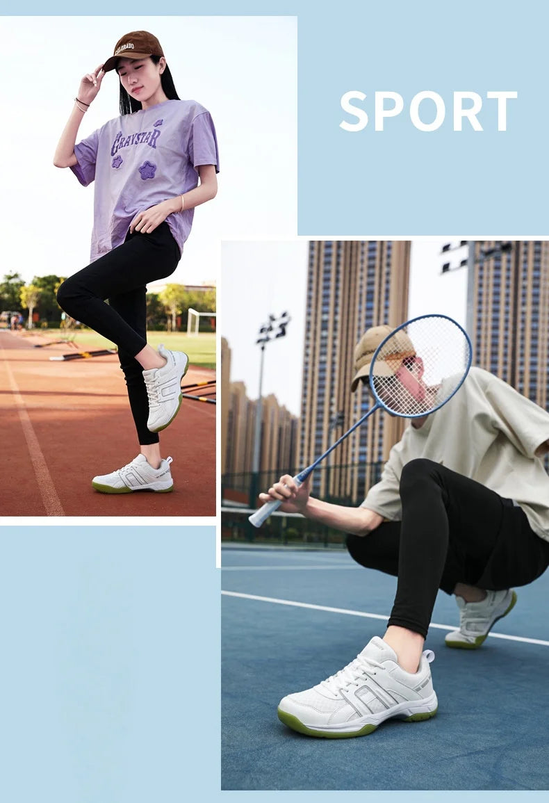 Scarpe Professionali Da Badminton Unisex Leggere Antiscivolo Per Campi Indoor Pickleball Tennis Da Tavolo E Pallavolo
