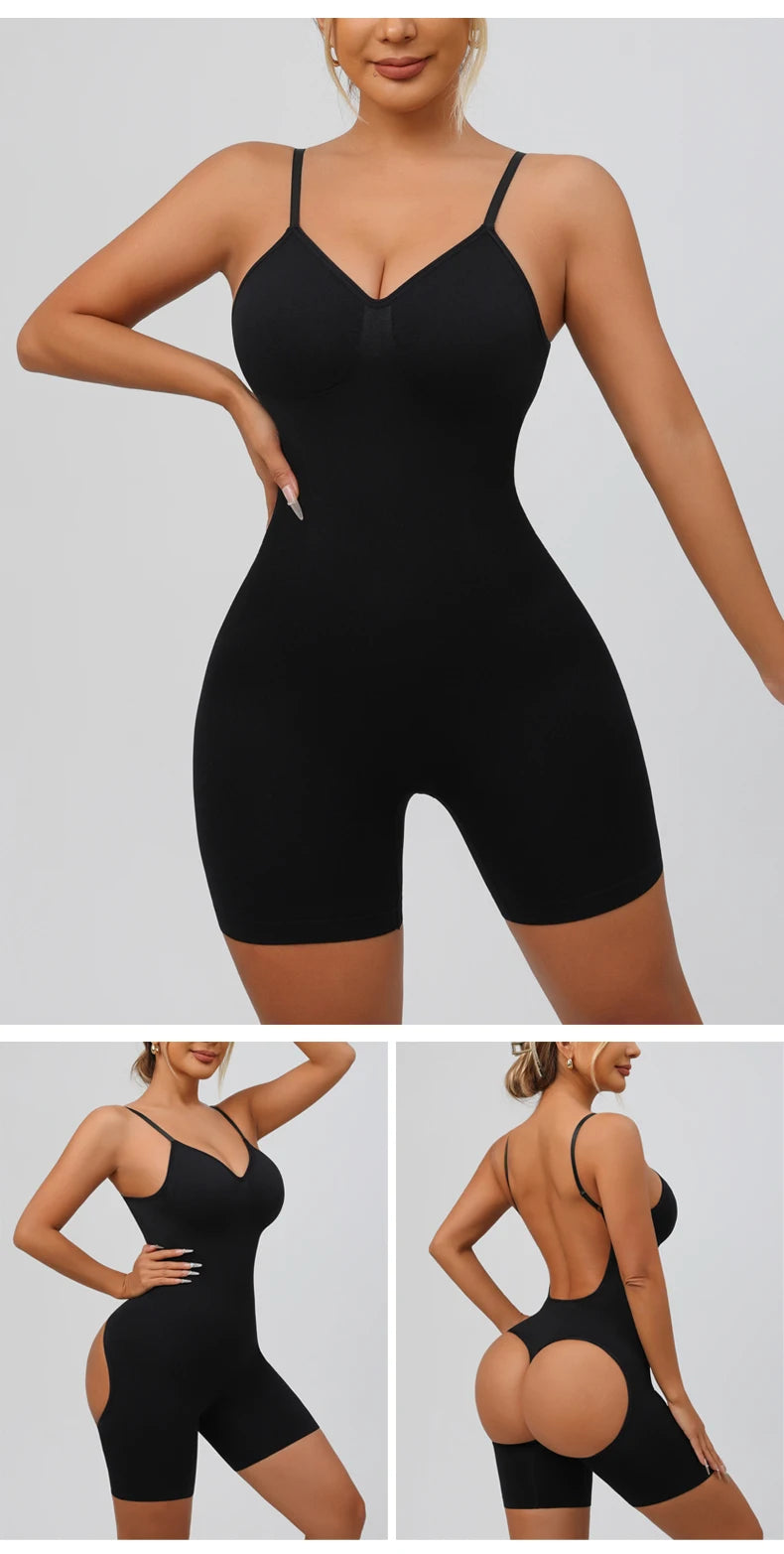 Fajas Colombianas da donna Shapewear Body senza cuciture Sexy controllo della pancia Butt Lifter Coscia più sottile Curve migliorate