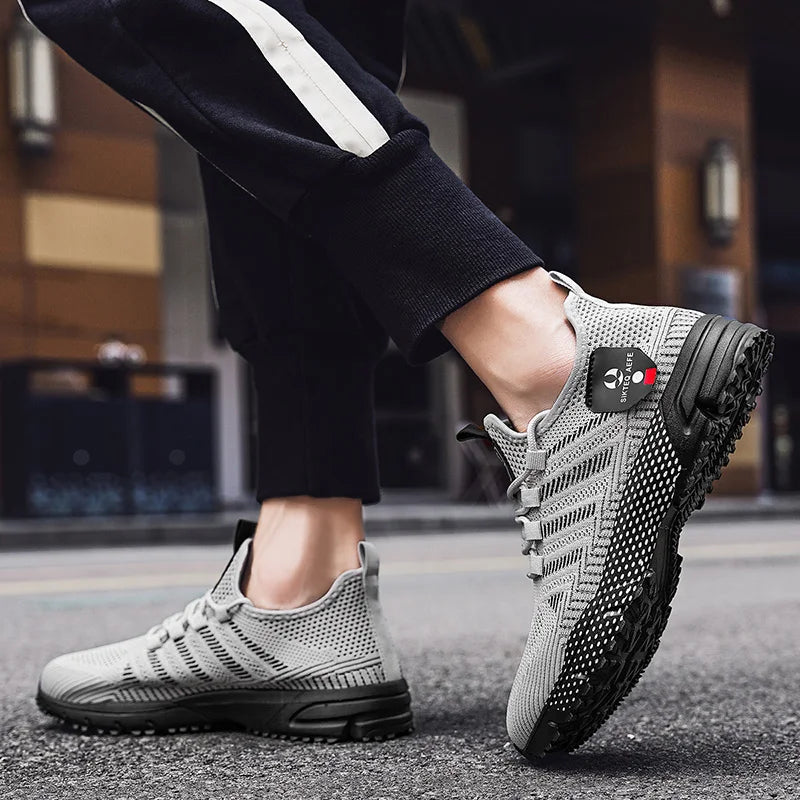 Sneakers Da Uomo Alla Moda In Mesh Traspirante Scarpe Casual Da Corsa Antiscivolo Per Esterno Di Alta Qualità