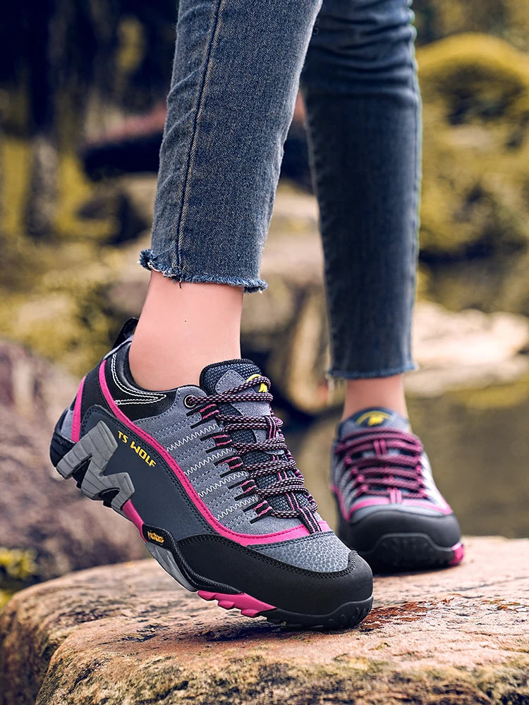 Scarpe Da Trekking Impermeabili Per Uomo In Vera Pelle Stivali Da Montagna Tattici Da Caccia Nei Boschi