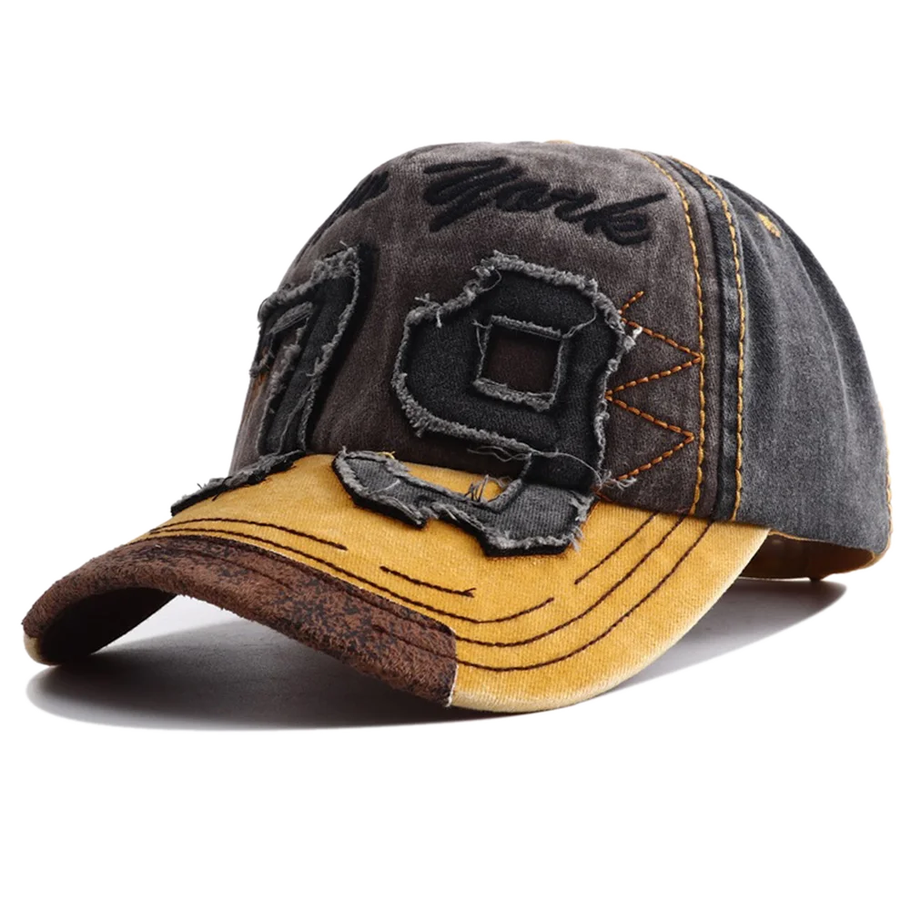 Berretto Da Baseball In Cotone Lavato Unisex Ricamo Lettera Regolabile Casual Outdoor Streetwear Cappelli Sportivi